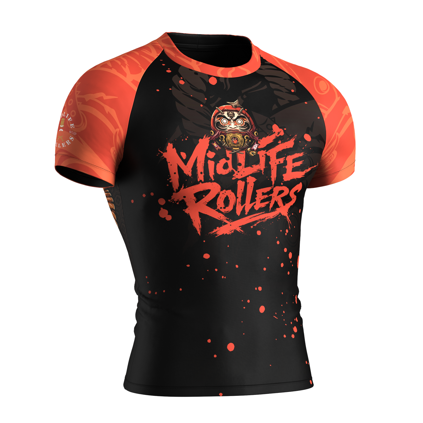 Midlife Rollers "Daruma" Rash Guard Special Edition Short Sleeve