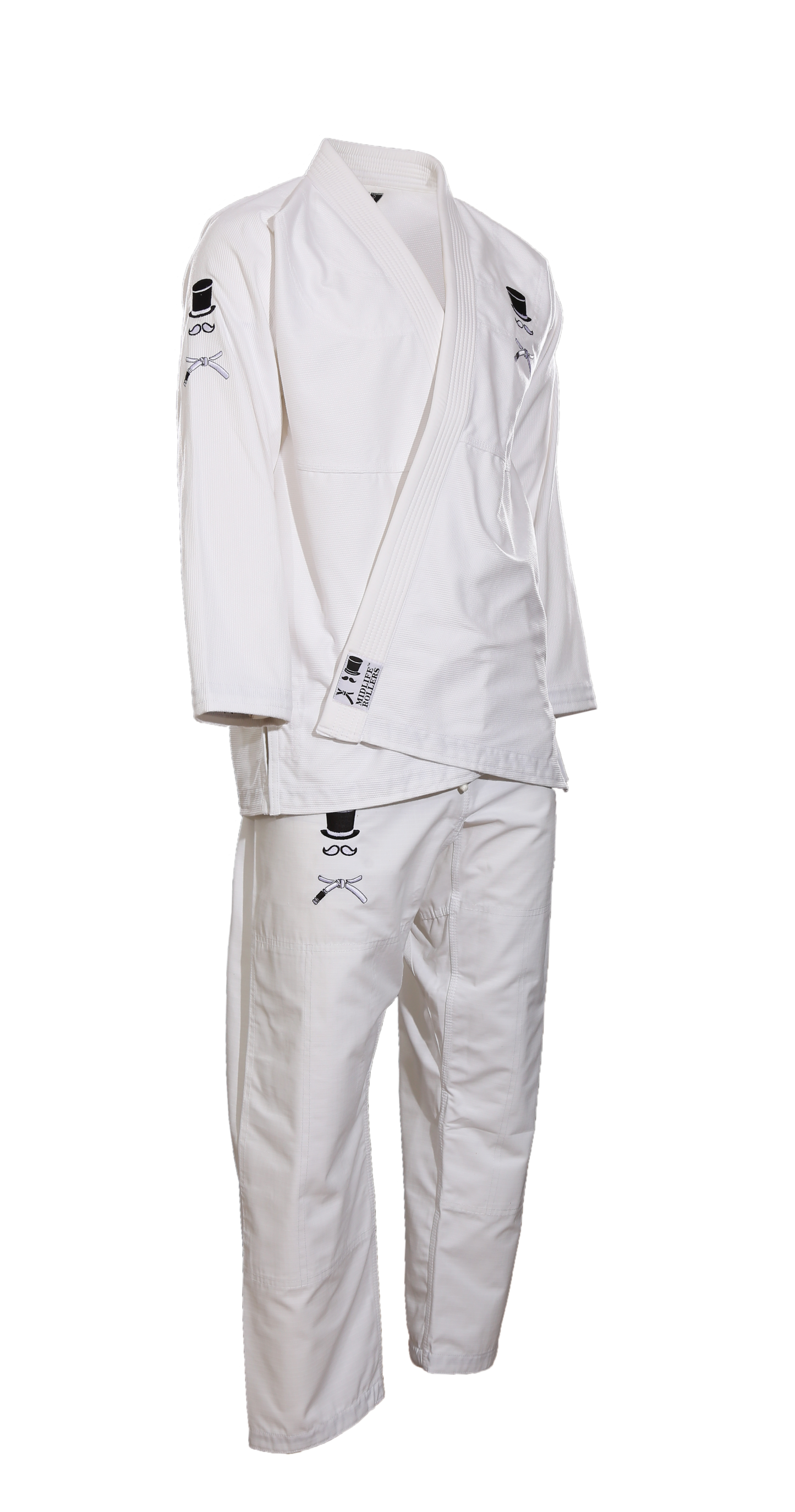 Official Midlife Rollers "The Beginning" Jiu Jitsu Kimono GI  - White