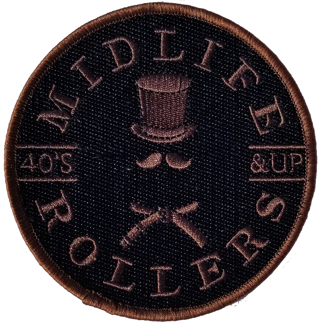 Midlife Rollers Solid Brown Belt Patch