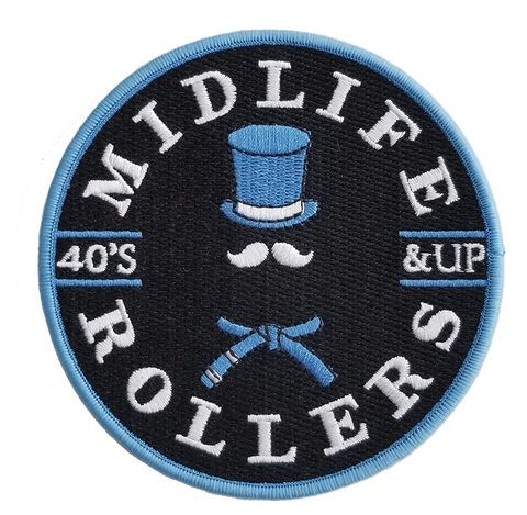 Midlife Rollers Light Blue Belt Patch
