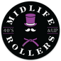 Midlife Rollers Official Logo Purple Belt Stickers 3" Pack of 5