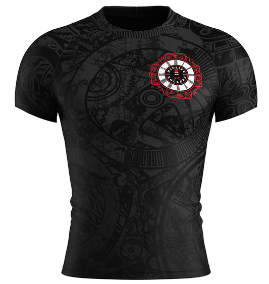 Midlife Rollers Clockwork Short Sleeve Black Belt Rash Guard