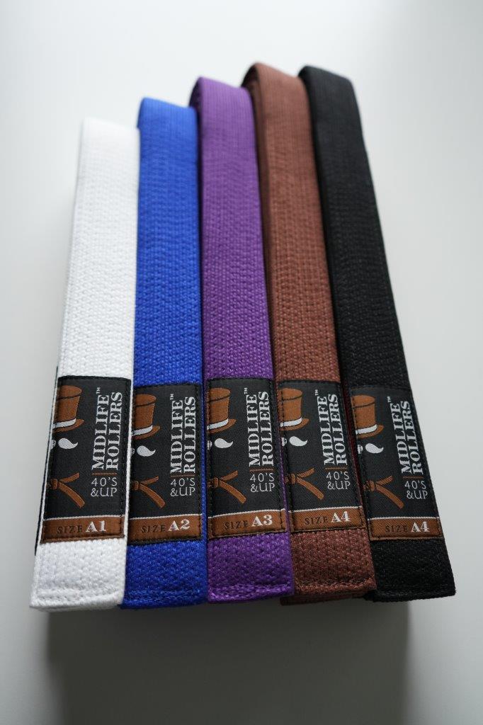 Midlife Rollers Pearl Weave Jiu Jitsu Belt