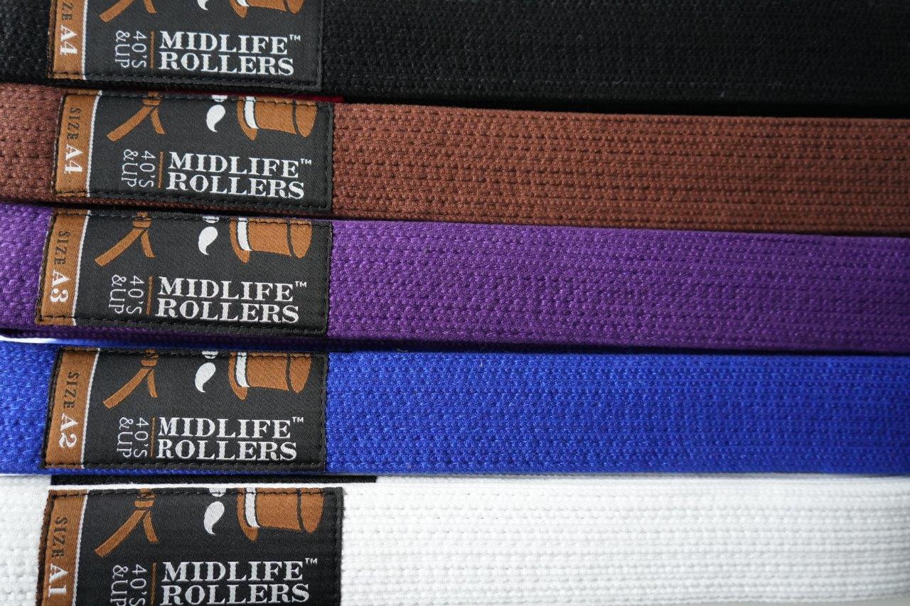 Midlife Rollers Pearl Weave Jiu Jitsu Belt