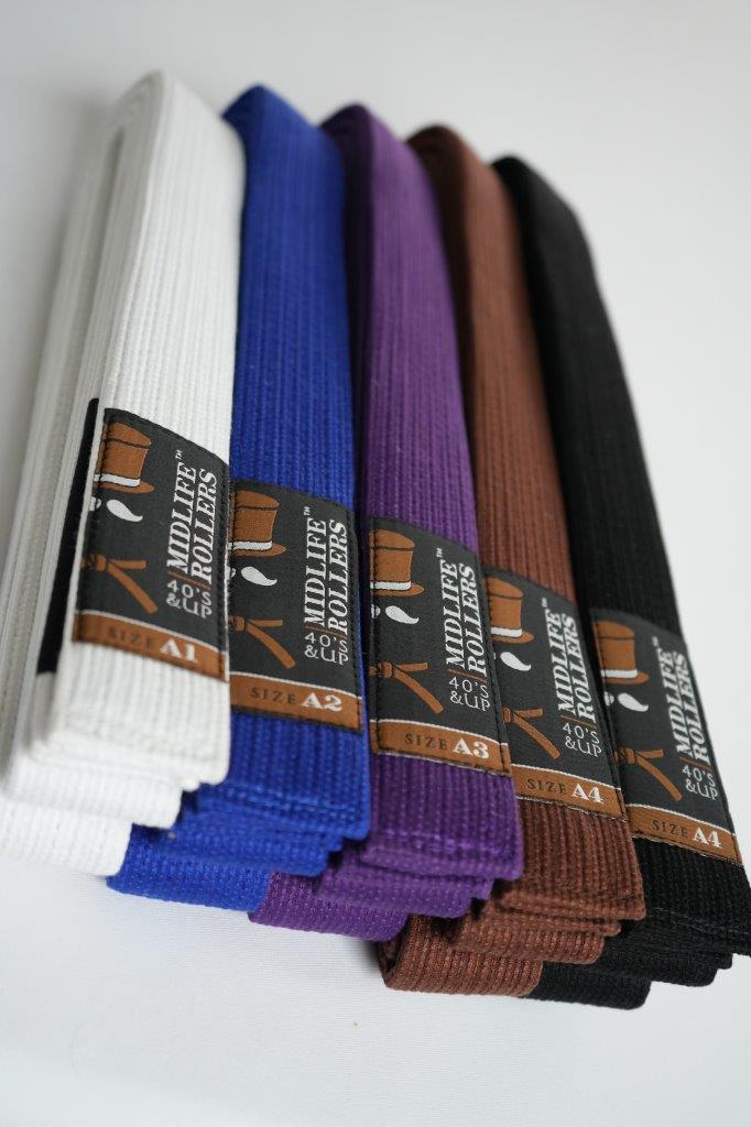 Midlife Rollers Pearl Weave Jiu Jitsu Belt