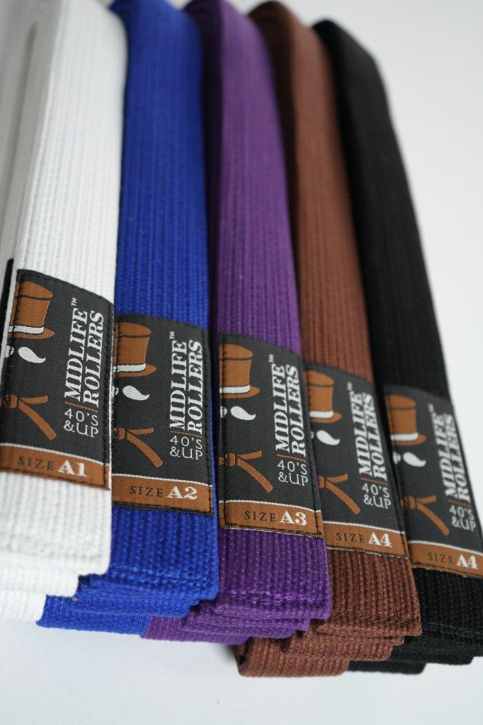 Midlife Rollers Pearl Weave Jiu Jitsu Belt