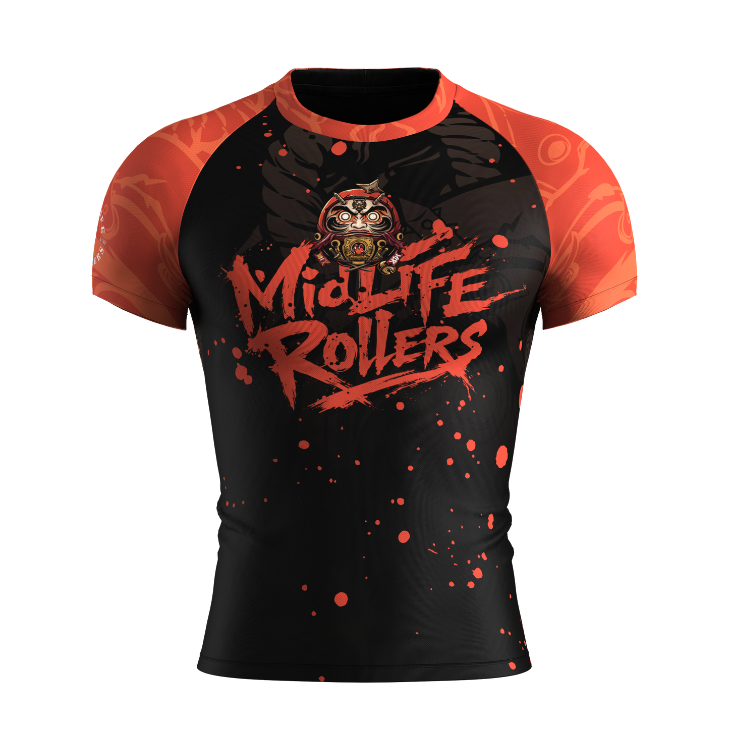 Midlife Rollers "Daruma" Rash Guard Special Edition Short Sleeve