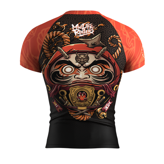 Midlife Rollers "Daruma" Rash Guard Special Edition Short Sleeve