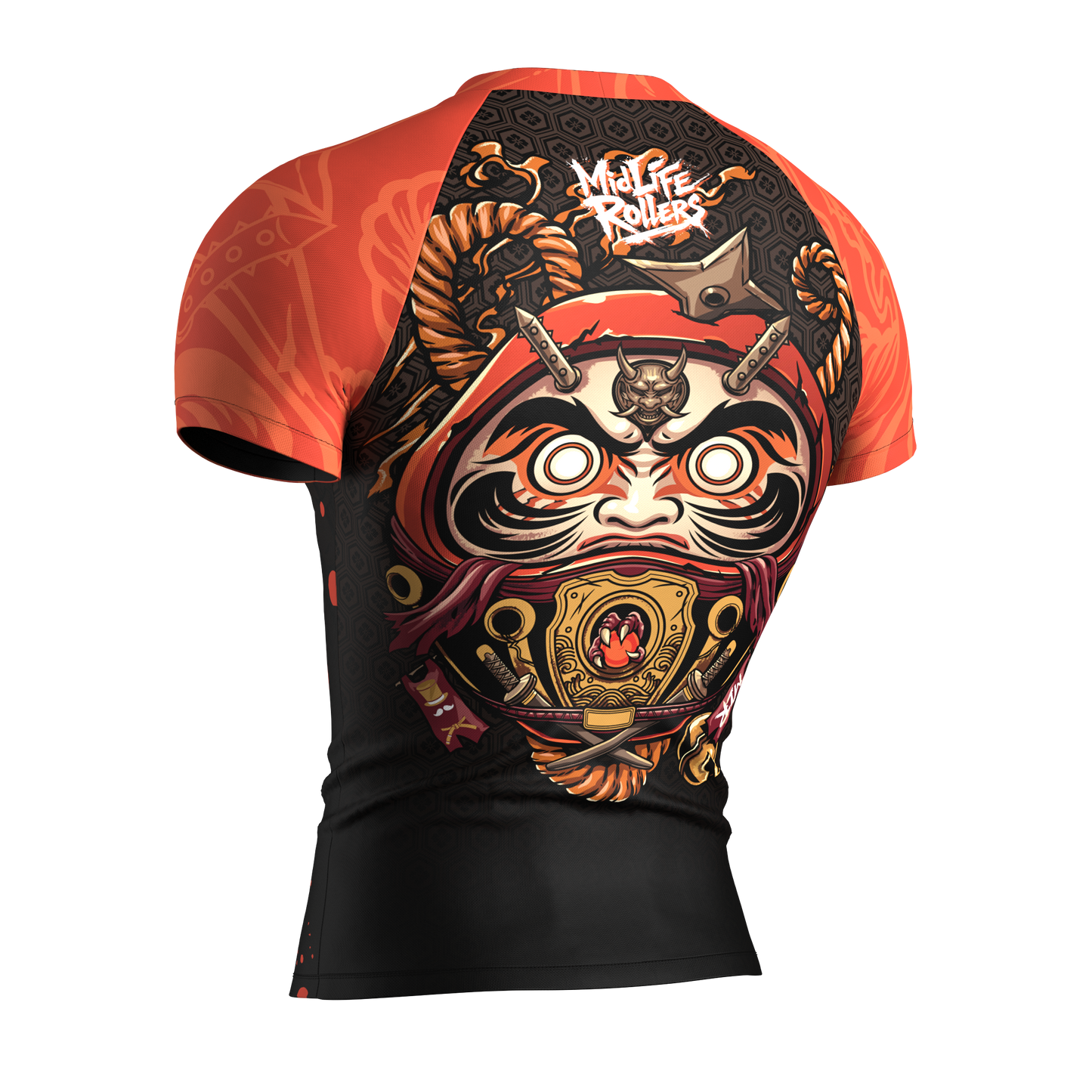 Midlife Rollers "Daruma" Rash Guard Special Edition Short Sleeve