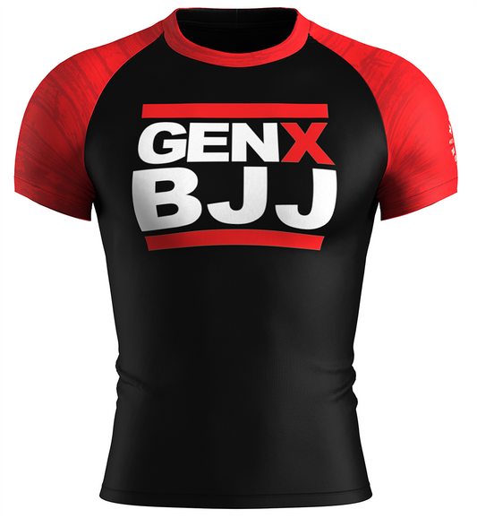 Midlife Rollers GEN-X BJJ   Short Sleeve Rashguard