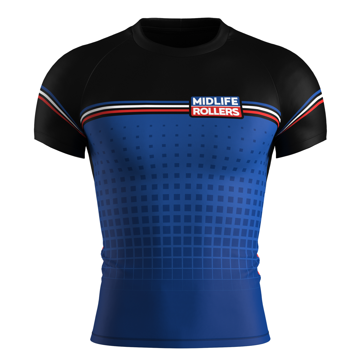Midlife Rollers "Pit CREW" Rash Guard Special Edition Short Sleeve