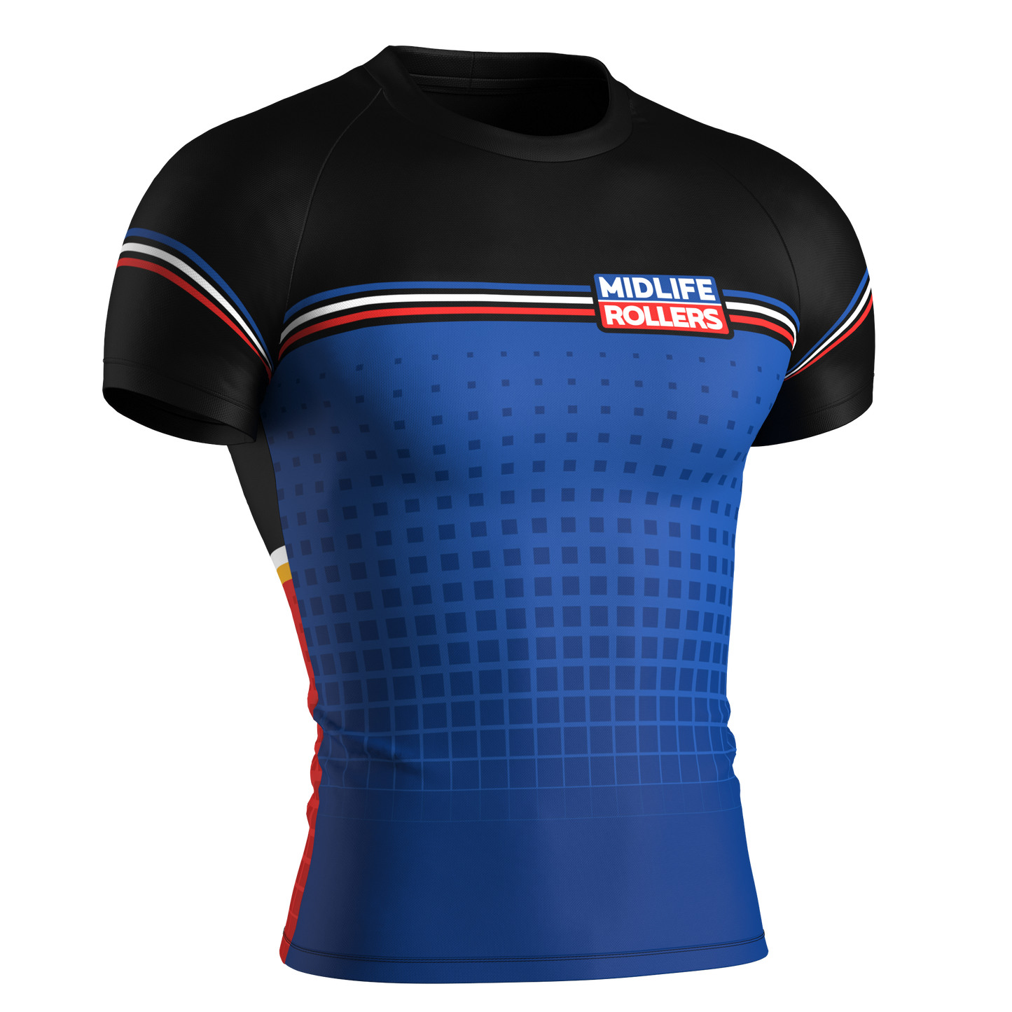 Midlife Rollers "Pit CREW" Rash Guard Special Edition Short Sleeve