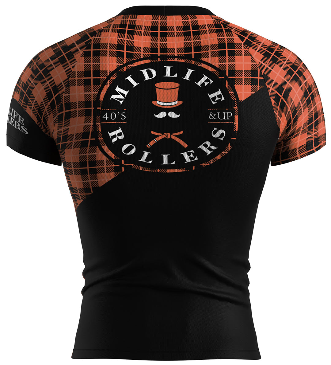 Midlife Rollers Ranked Brown Belt Short Sleeve Rashguard V3.0