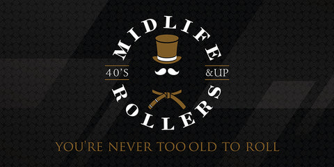 Midlife Rollers Logo and Motto 72"x36" Vinyl Banner