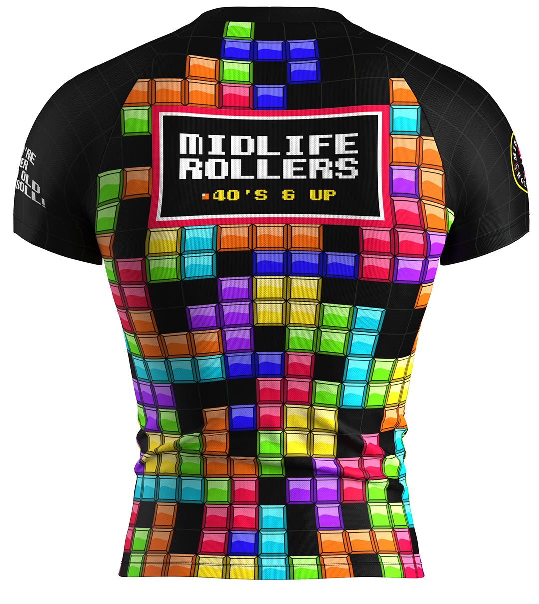 Midlife Rollers Blocks Short Sleeve Rashguard