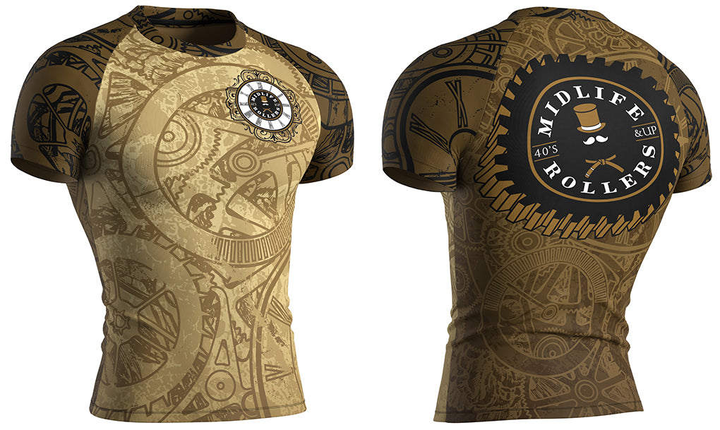 Midlife Rollers Clockwork Short Sleeve Rashguard