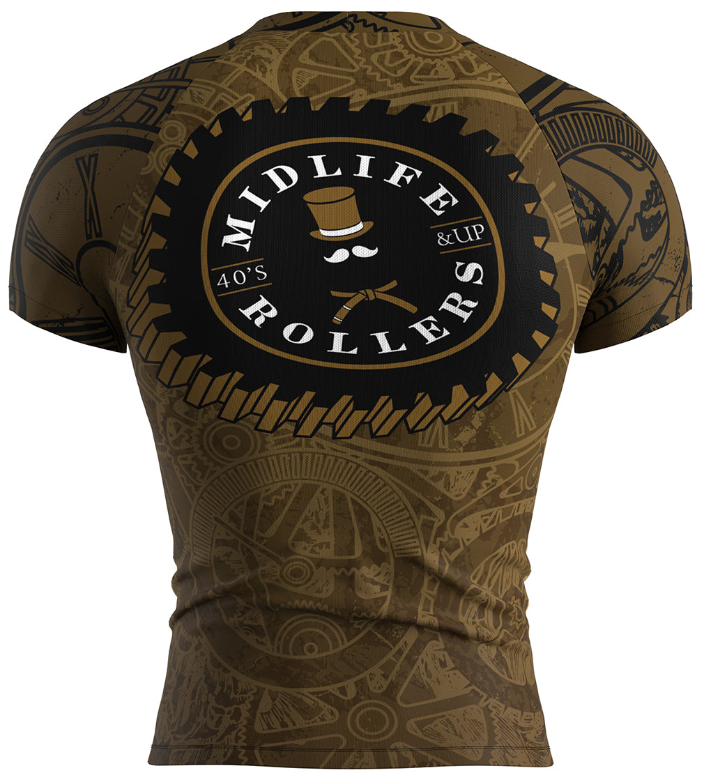 Midlife Rollers Clockwork Short Sleeve Rashguard