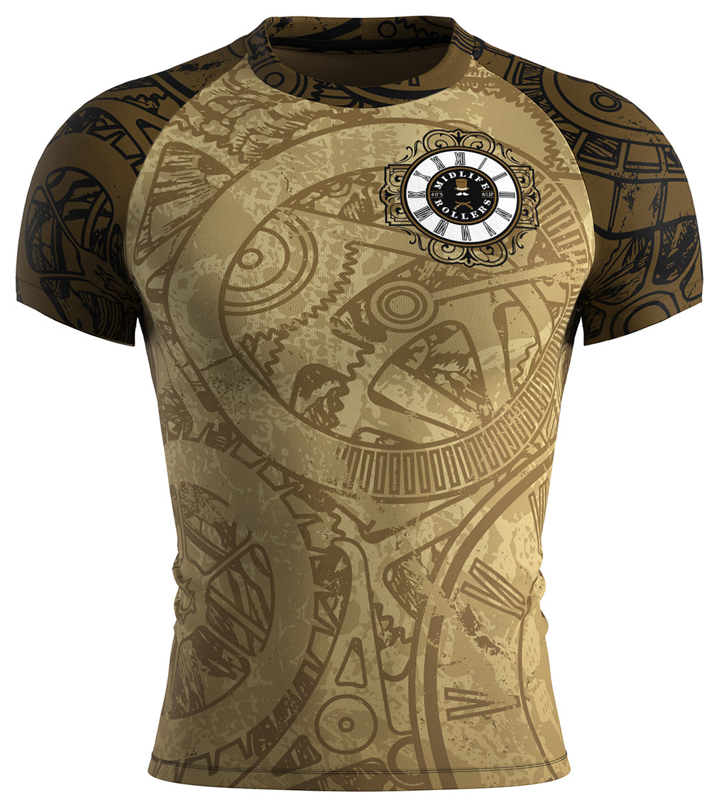 Midlife Rollers Clockwork Short Sleeve Rashguard