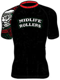 Midlife Rollers (JJC) Jiu-Jitsu Club Short Sleeve Rash Guard - Full Color