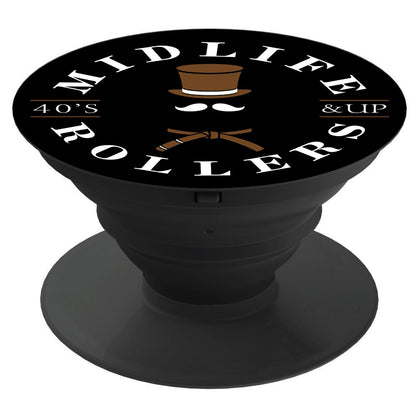 Midlife Rollers Brown Belt Phone Pop Grip / Stand