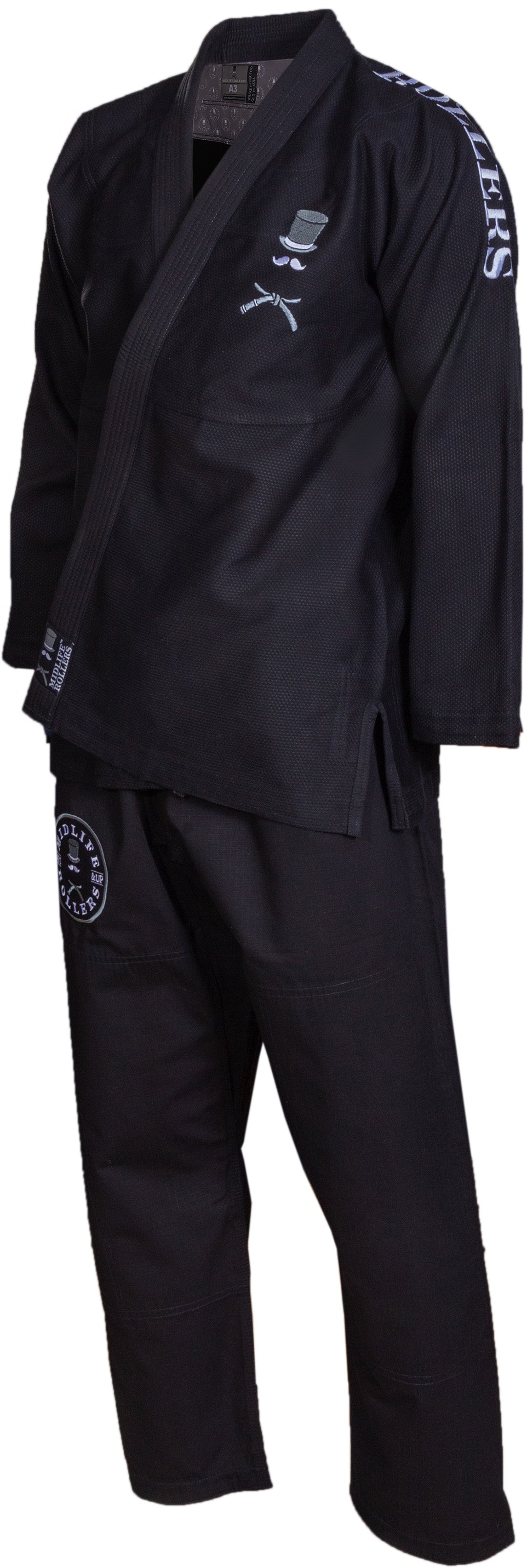 Official Midlife Rollers JiuJitsu Kimono (GI)  - Black and Grey