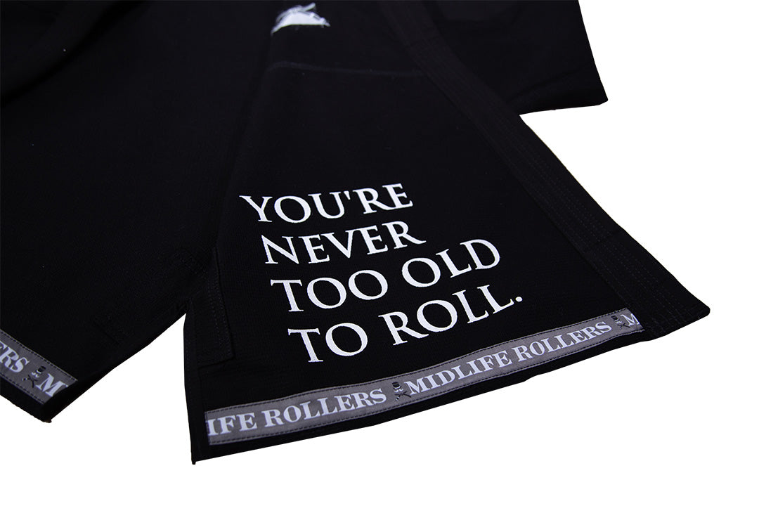 Official Midlife Rollers JiuJitsu Kimono (GI)  - Black and Grey