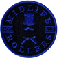 Midlife Rollers Solid Blue Belt Patch