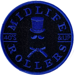 Midlife Rollers Solid Blue Belt Patch
