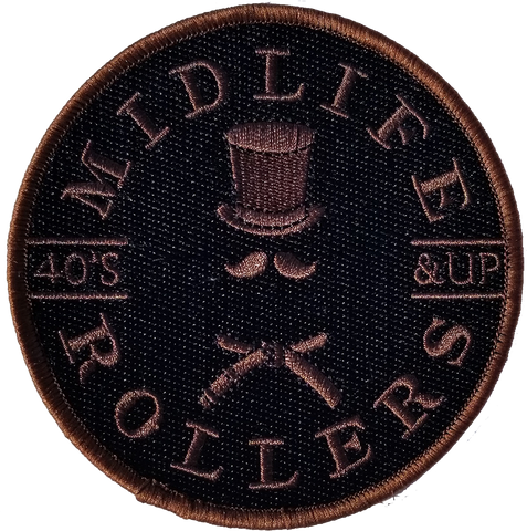 Midlife Rollers Solid Brown Belt Patch