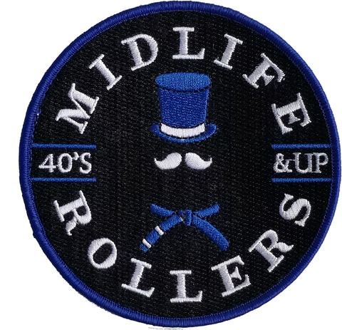 Midlife Rollers Official Logo 3 Hook and Loop (Velcro) Patch x 2