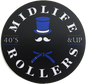 Midlife Rollers Official Logo Blue Belt Sticker 3"