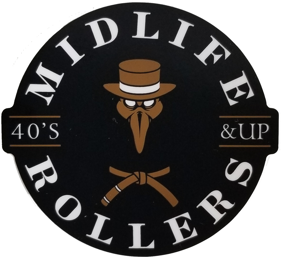 Midlife Rollers Plague Sticker 3"