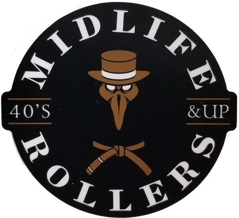 Midlife Rollers Plague Sticker 3"