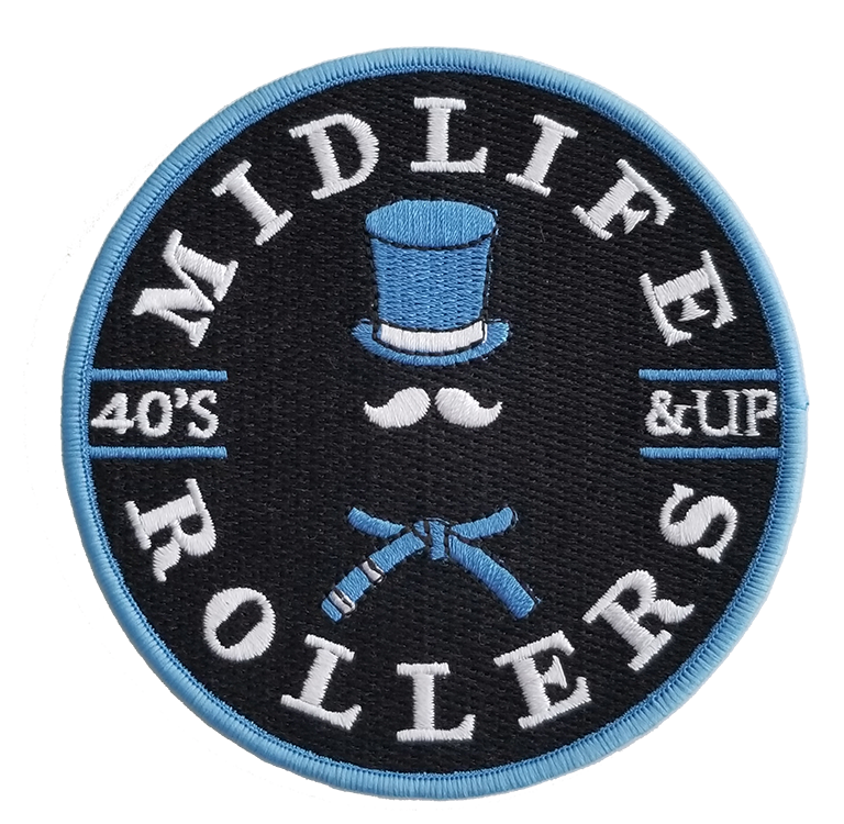 Midlife Rollers Light Blue Belt Patch