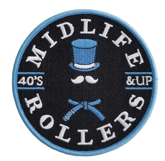 Midlife Rollers Light Blue Belt Patch