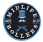 Midlife Rollers Light Blue Belt Patch