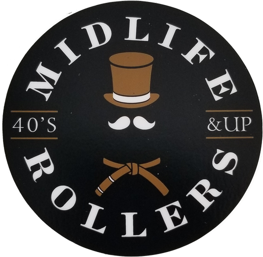 Midlife Rollers Official Logo Sticker 3"