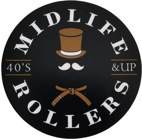 Midlife Rollers Official Logo Sticker 3"