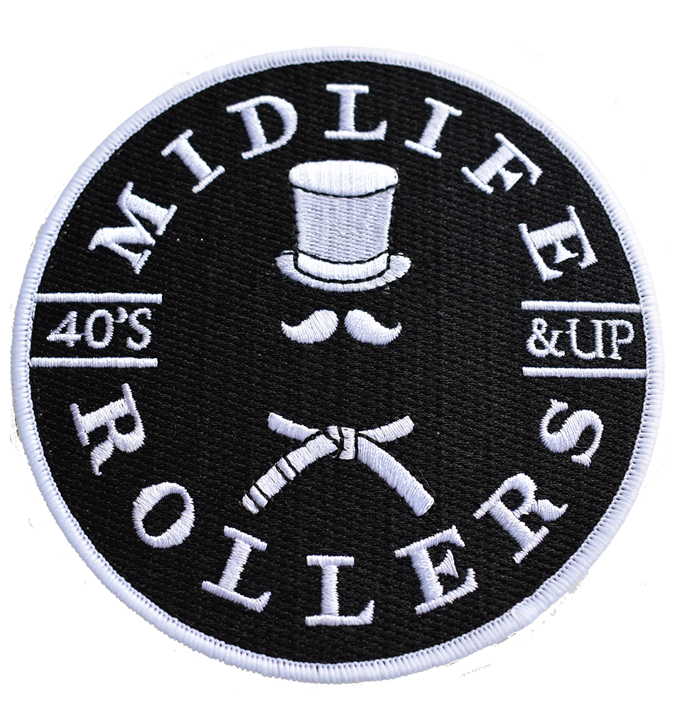 Midlife Rollers 10" White Belt Patch