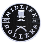 Midlife Rollers 10" White Belt Patch