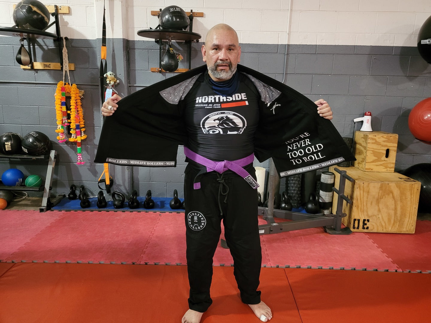 Official Midlife Rollers JiuJitsu Kimono (GI)  - Black and Grey