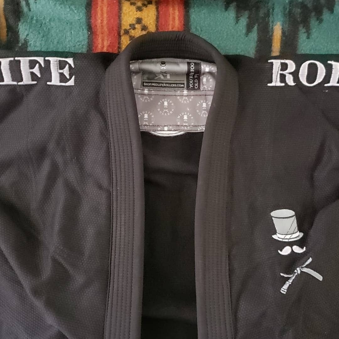 Official Midlife Rollers JiuJitsu Kimono (GI)  - Black and Grey